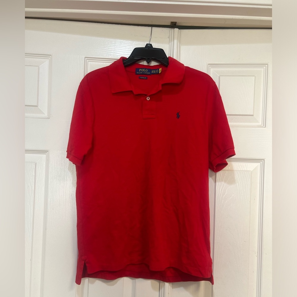 Polo Ralph Lauren Mens XL Classic Fit Short Sleeve Red Rugby Pony
